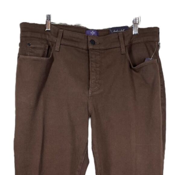 NYDJ Women’s Jeggjng Jeans Slim Ankle Slimming Stretch Brown Caribou New Size 14 - Picture 4 of 10